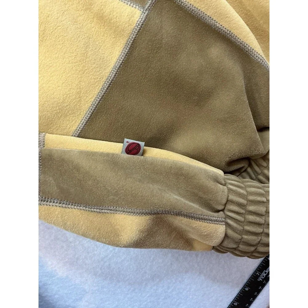 Vintage Buda Gen Brooklyn Breed Patchwork Suede Zip Up Hoodie Jacket Mens Large